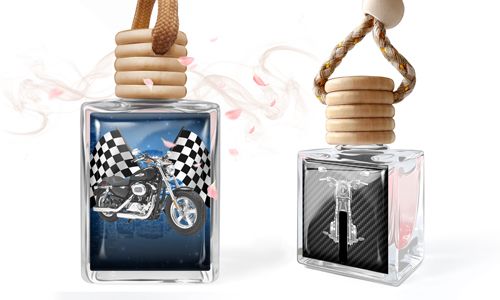 Ambientador mini para coche con imagen de motocicleta