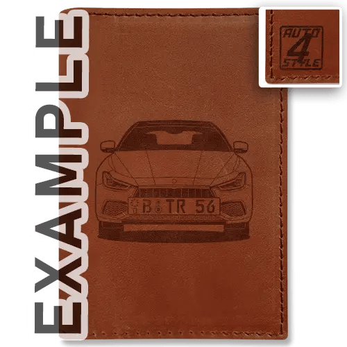 Fahrzeugschein Hülle Leder
