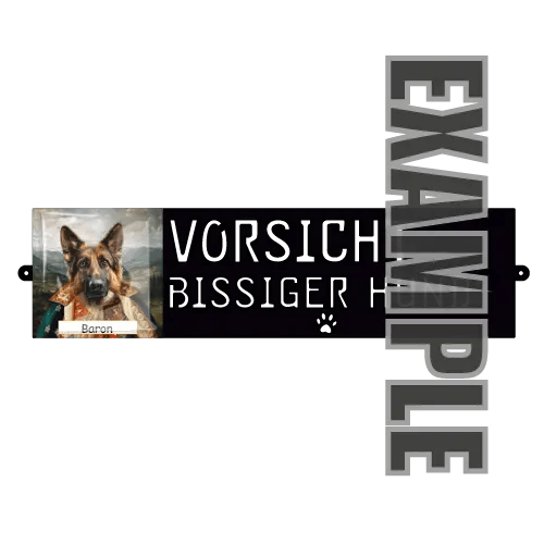 Hundewarnschild Petline Royal