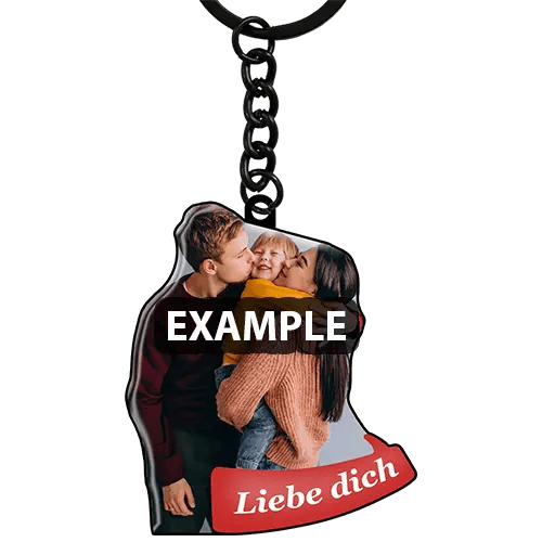Personalized keychain with photo