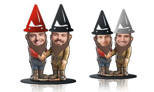 Personalisierte Gartenzwerge für Freunde