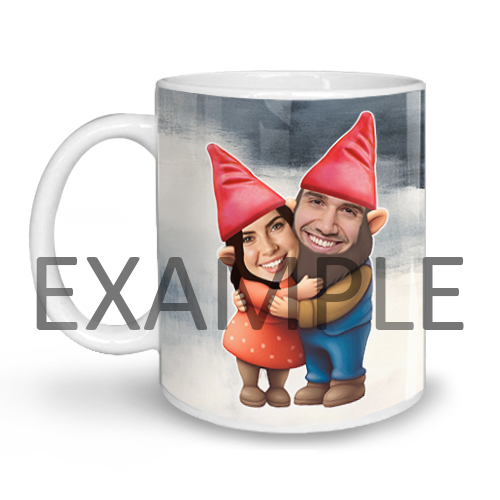 Personalisierte Tasse Gartenzwerge – Pärchen & Freunde