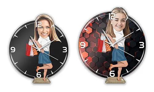 Gepersonaliseerde Wandklok Strip Hobby - Winkelen