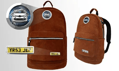 Rucksack Samtbraun