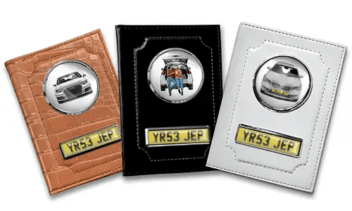 Porte-documents de voiture standard pour ton copain avec voiture/photo et plaque d'immatriculation