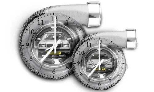 Hellgraue Wand-Uhr-Turbine