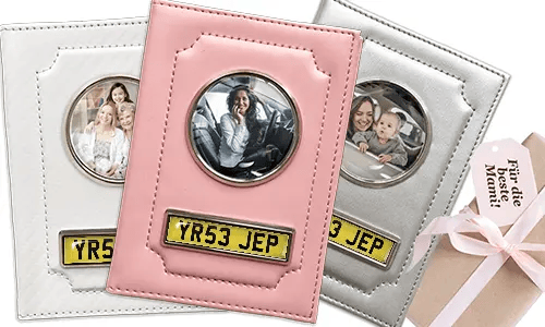Regalos para mamá: soporte de documentos para coche personalizado con foto