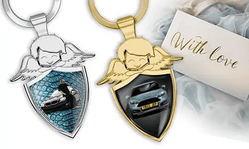 Portachiavi angelo personalizzato - Regalo per il tuo ragazzo