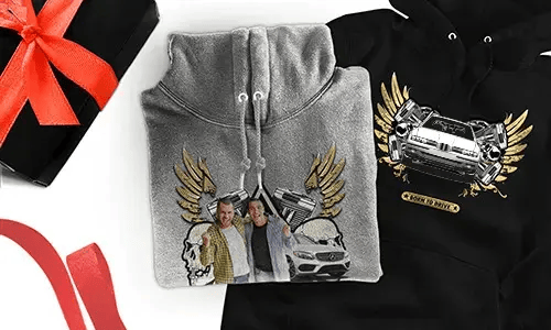 Individuelles Hoodie mit Auto-Motiv für deine besten Freunde
