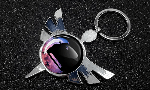 Angel Keychain Round Auto