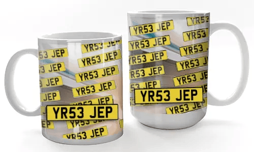 License Plate Mugs