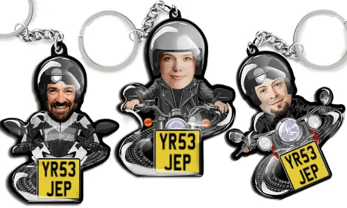 Breloczek do kluczy motocyklowy - zdjęcie jeźdźca