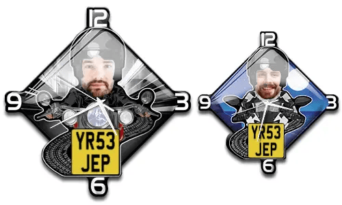 Wanduhr Motorrad