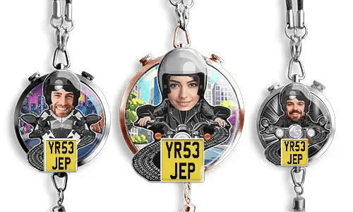 Car Air Freshener With Motorcycle Driver