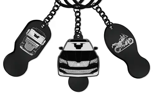 Handlebrikke med gravering