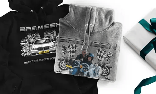Tuning-Hoodie für Opa mit Auto Design
