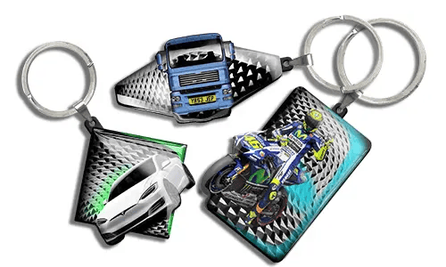 Siisti avaimenperä auton muodossa