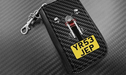 autoschlüssel cover mit Carbon Hintergrund und Motorradsilouette autoschlüssel cover