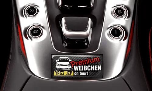 aufkleber auto Premium WEIBCHEN im Wagen autoaufkleber sprüche