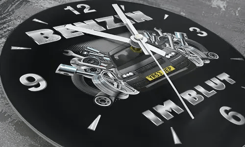 wanduhr auto 