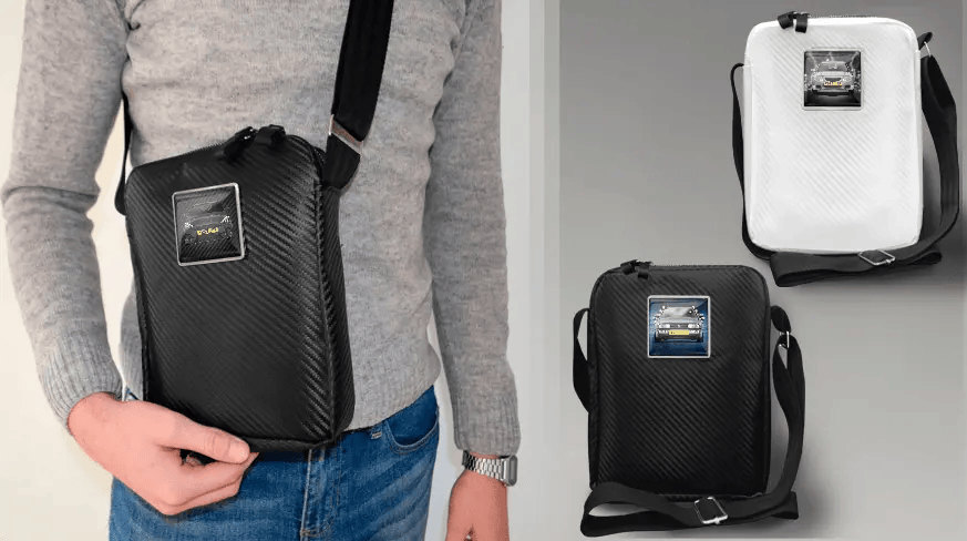 Crossbody-veske firkantet