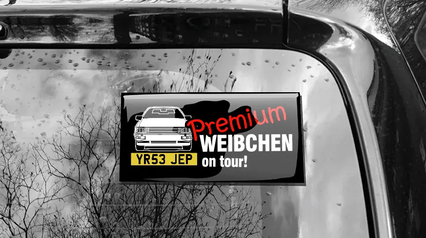 Sticker car phrases